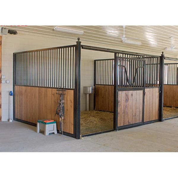 Buy Indoor Prefab Horse Stall Panels Durable Solid Welded One Piece Frame at wholesale prices