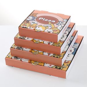 ODM Custom Printed Pizza Takeaway Boxes 4C Offset Printing
