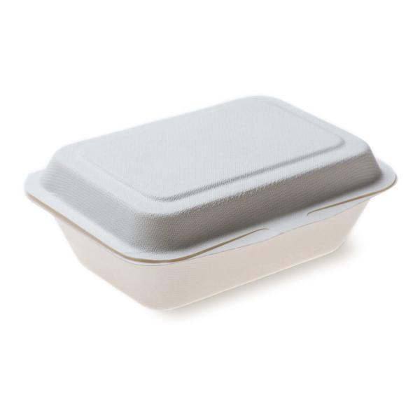 Buy Sugarcane Biodegradable Clamshell Boxes Tableware Take out Food at wholesale prices