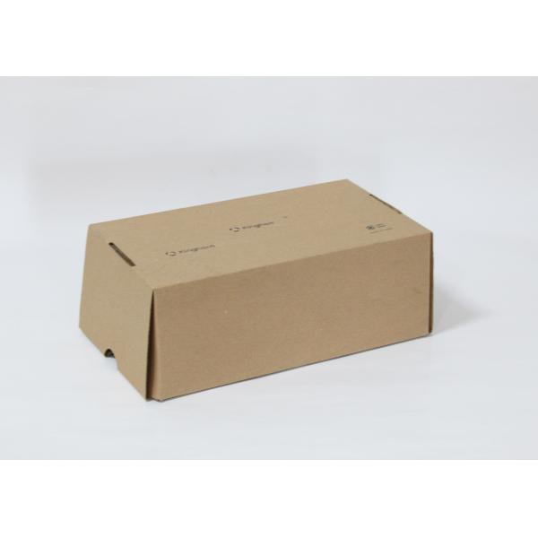 Custom printed logo corrugated product mailing packaging box rectangular brown box Shoe boxes