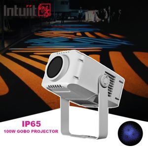 Gobo Projector Outdoor 100W Waterpoof Advertising Customized Logo Full Color LED Waterproof Logo Projector