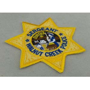 Crafts Toys Custom Embroidery Patch Back Side Police Patch Badge