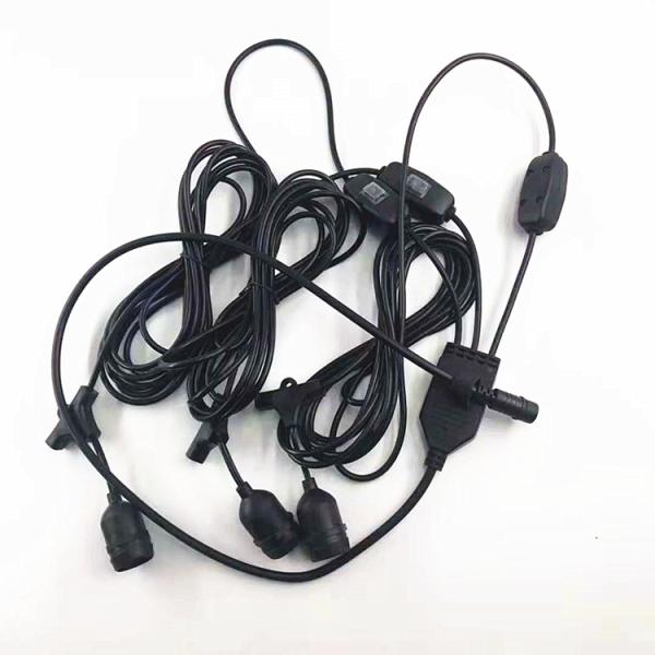 Hot sale black pendant Lamp 3/4 in 1 extension cord 0.5m-10m copper Loft Lights cable