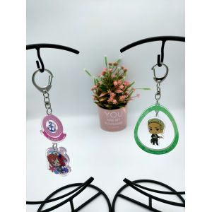 Innovative Acrylic Sheet Keychain Ornamental Offset Printing 3mm Thick
