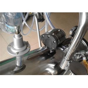 Household Electric Mobile Milking Machine With One SuS Milking Bucket