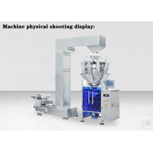 Biscuits Chips Pouch Multihead Weigher Packing Machine 600kg 10 Head