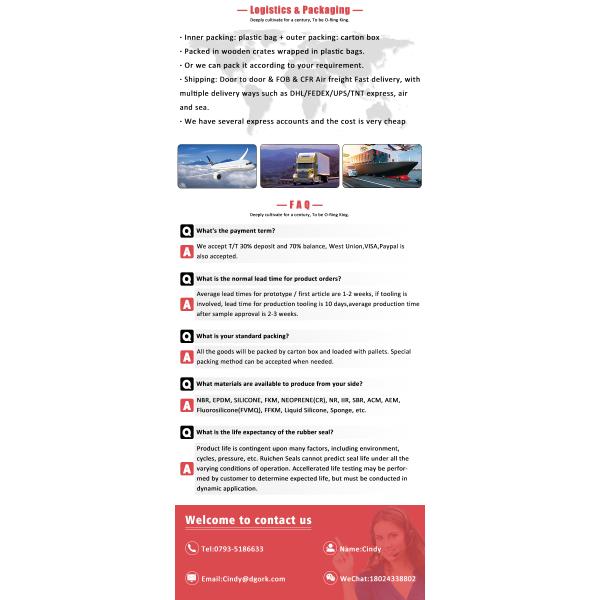 Standard High Precision O Shape Silicone Rubber Seals Water Resistant Nonstandard