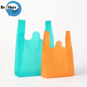 Low MOQ Cheap Price Promotional Customized Colors Tote PLA Non-Woven Shopping