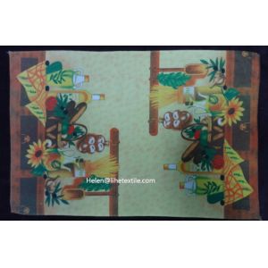pigment printed tea towel, microfiber material