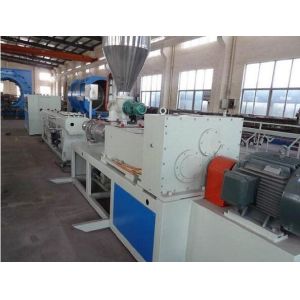 Hydraulic Protective Sleeve Plastic Extrusion Line , Sprial Hose Warp Pe Pipe