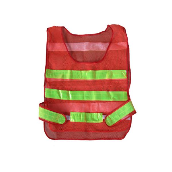 Buy Reflective Vest Three Lines Strips Traffic Safety Equipment at wholesale prices