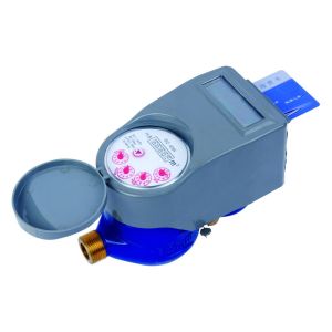 Intelligent Dry Dial Cold Digital Water Meter , Vane Wheel Water Meter