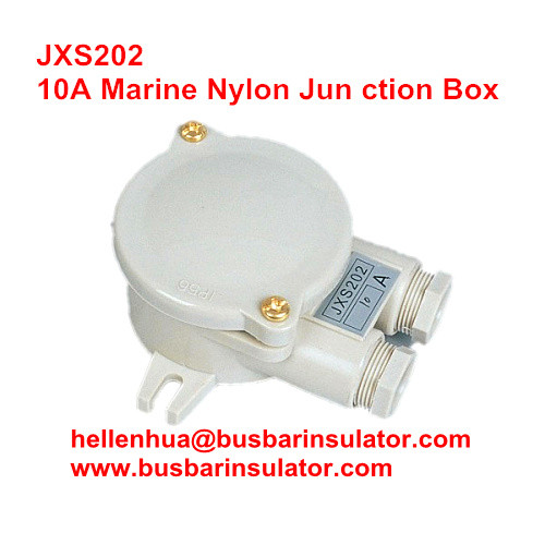 Quality 10A marine nylon junction box JXS201 1151/FS water-tight terminal box for sale