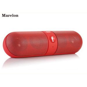 Quality Hands Free Music Bluetooth Speaker Pill Dual Subwoofer Drivers With FM Radio for sale