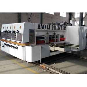 full automatic flexo printer slotter die cutter carton box machine