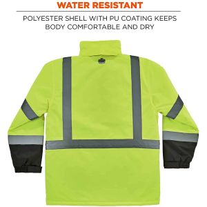 280GSM Polar Fleece High Visibility Safety Winter Jacket EN20471 EN1150