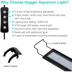Adjustable Metal 25w Aquarium Grow Lights