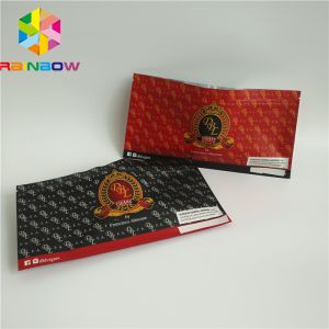 Resealable k Plastic Pouches Packaging Clear Holographic Frosted Cigar Food