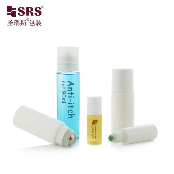 50ml 60ml 90ml Empty PET Elegant Roller Ball Plastic Body Oil Bottles Roll On