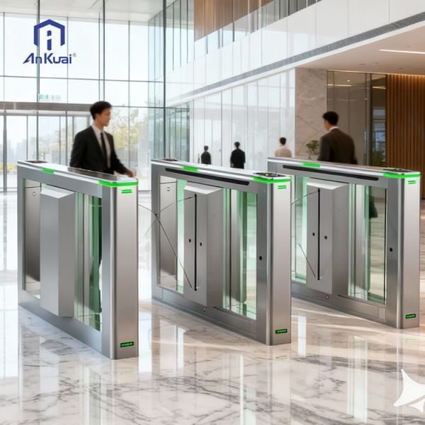 Automatic Flap Barrier Turnstile with 0.8s Arm Open/Close Time 40~60 ppl/min