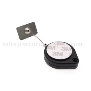 ABS Plastic Box Retractable Security Tether With 3M Glue