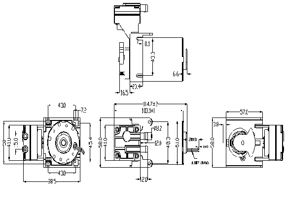 AIRJET AC 220V air pump 3429-220A/D