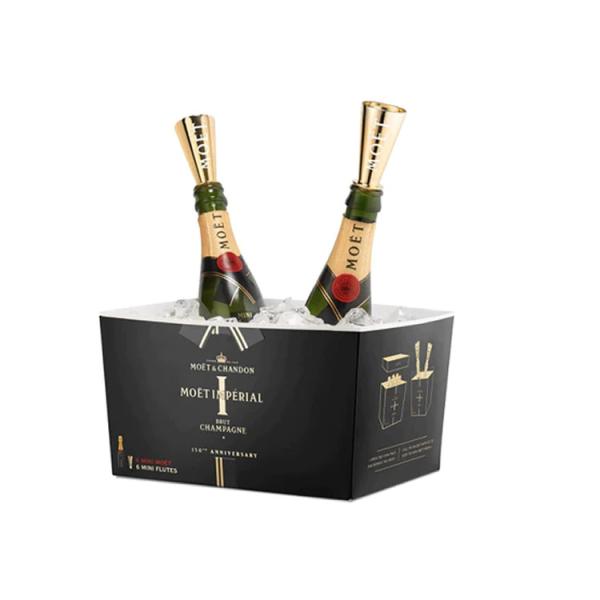 Gold Pink Plating Moet Chandon Champagne Sipper For Mini Moet Champagne 175ml