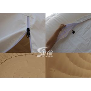 18m white giant inflatable igloo dome tent with 3 tunnel entrances for parties