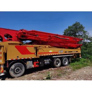 44000kgs Red 62m Concrete Boom Pump Truck Mounted Pump for 2021 Batching Plant