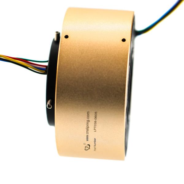 Buy 38.1mm Hole Dia Slip Ring of 6 Circuits Transmitting 5A Per Circuit with 300 rpm Working Speed at wholesale prices