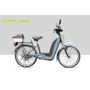 350W Pedal Assist Electric Bike Scooter 40km Steel Frame