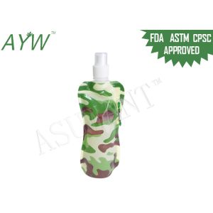 LDPE Drinking Spouted Pouches Packaging Gravure Printing With Carabiner