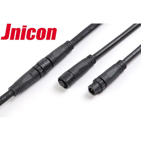 Quick Lock Waterproof Circular Connectors , Molded Cable M12 Waterproof