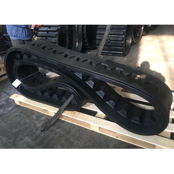 Buy Durable Blaw Knox Continuous Rubber Track , PF4410 Paver Rubber Tracks at wholesale prices