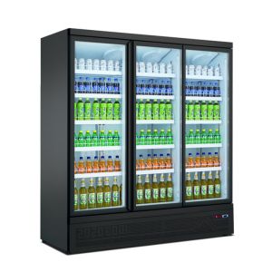 Hot Selling Commercial Glass Door Vertical Refrigerator for Displaying Beverage