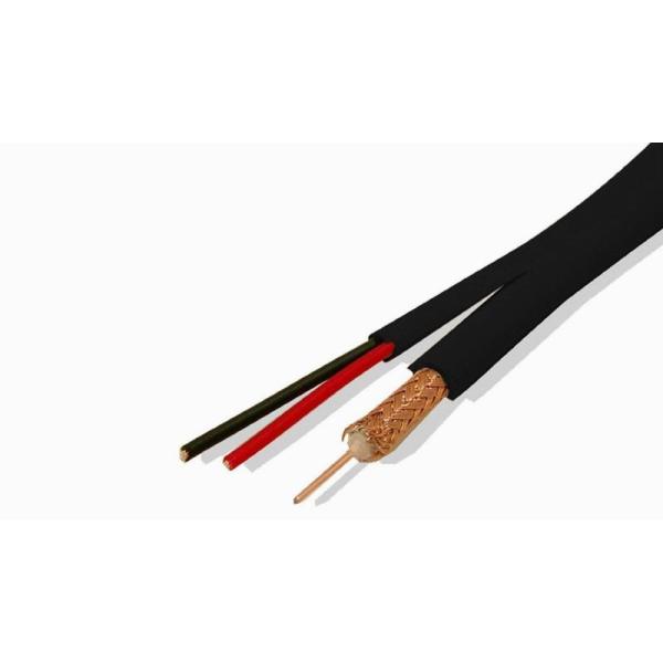 20 AWG Solid Copper RG-59 Coaxial CCTV Cable With BNC Connector And 18/2 Power Cable
