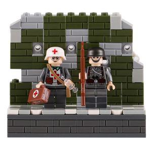 WW2 military building blocks German soldier medical action army legoinglys