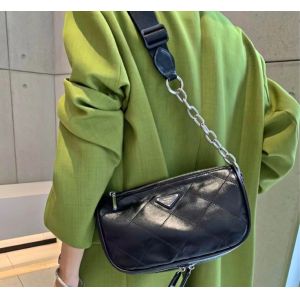 BSCI Black Chain Strap Shoulder Bag 26cm 5cm 13cm Rhombic