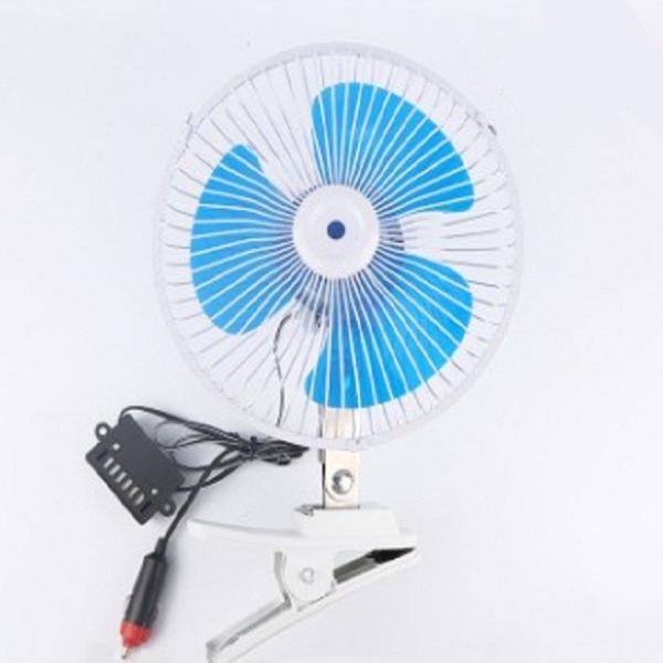 Buy Blue Electric Car Cooling Fan 12v / 24v Screw Mounting Plastic Material at wholesale prices