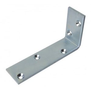 0.4-3mm Thickness Customized Carbon Steel Zinc Painted L Bracket with Cutting