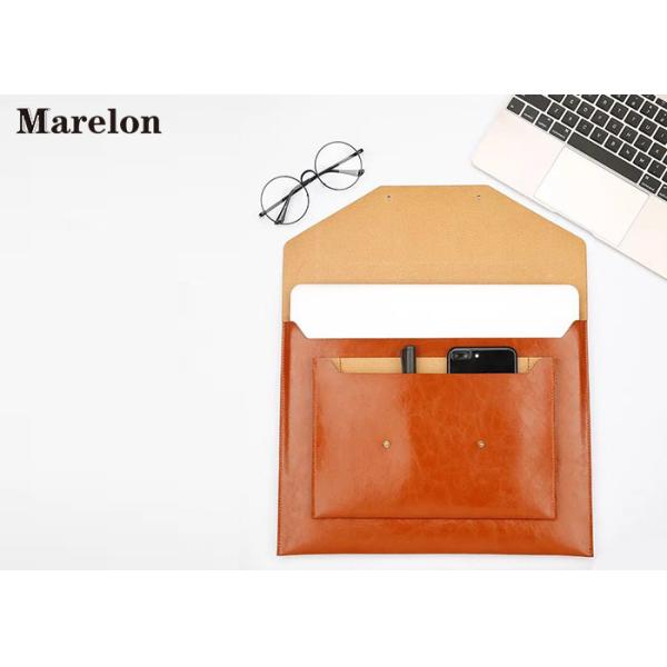 Apple Wallet Ipad Felt Tablet Case , Leather Laptop Sleeve Case Stand Cover