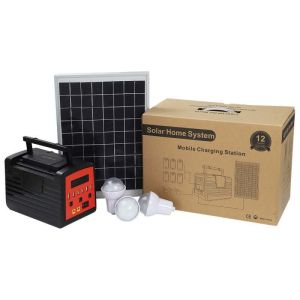 13Ah Solar Energy Home Systems 20W Rechargeable Lamp Charging Station