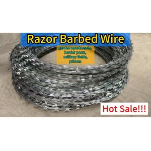 Manufacturer Supply 500mm Coil Diameter Concertina Razor Barbed Wire
