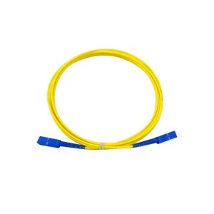 Yellow ST To ST Fiber Patch Cable G652D G657A1 , 3.0mm 0.9 mm Fiber Optic Jumper