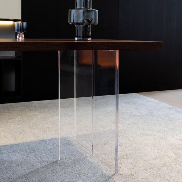 OEM Hotel Bedroom Furniture Office Home Acrylic Legs Computer Desk With Chair Set