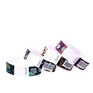 Sequential Numbering Barcoding Tyvek Paper Bracelets for Identification and