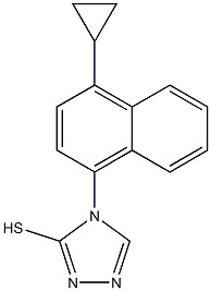 Quality 4-(4-Cyclopropylnaphthalen-1-yl)-4H-1,2,4-triazole-3-thiol(Lesinuard intermediate) for sale