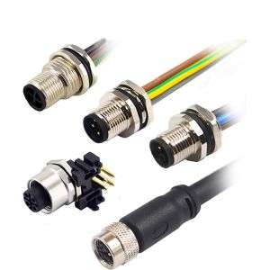 Waterproof Ip67 Ip68 M12 Connector Cable Assembly 3 Pins To 17 Pins