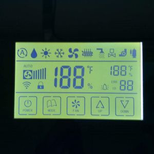Segment Lcd Custom Design FSTN / TN Lcd Display , Zebra Connector Trans-missive