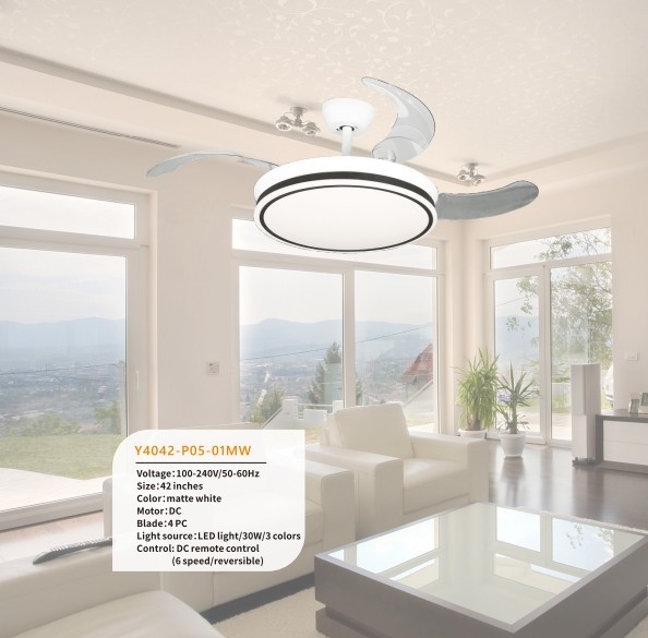 Indoor Fan Silent Ceiling Light Home Bedroom Light Dining Living Room Hotel Modern Fan Light